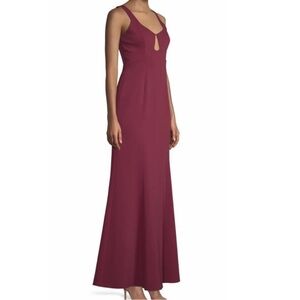 COPY - BCBG deep cranberry NWT scooped gown